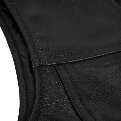 Women's Single Panel Leather Vest