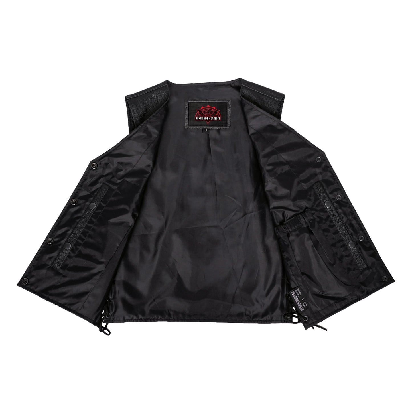 Women's Single Panel Leather Vest