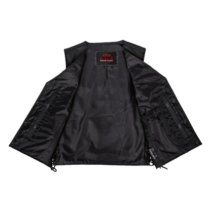 Women's Single Panel Leather Vest