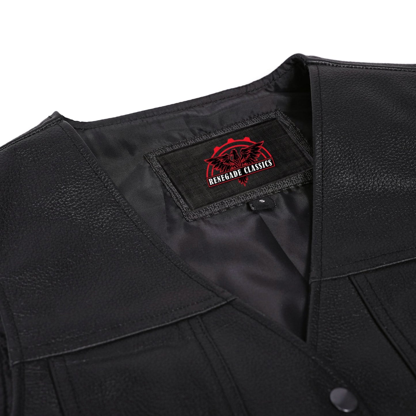 Women's Single Panel Leather Vest