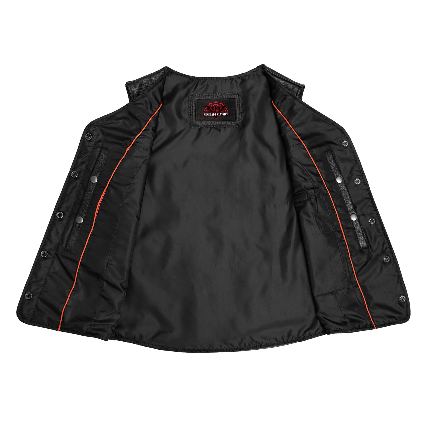 Women's Stylish Leather Vest with Longer Body- Plain Sides