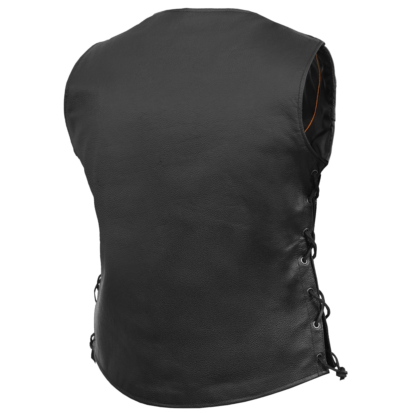 Women's leather motorcycle vest "Clara"