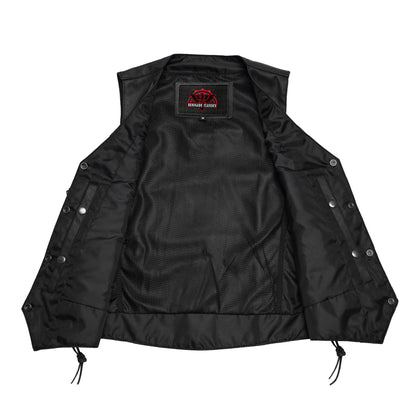 Women's Classic Leather Western Vest with Side Lace