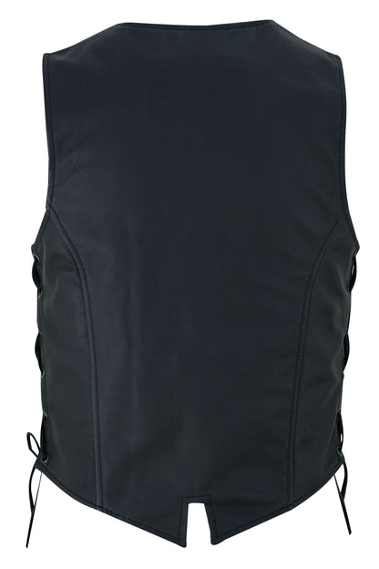 Women's Stylish Leather Full Cut Western Vest