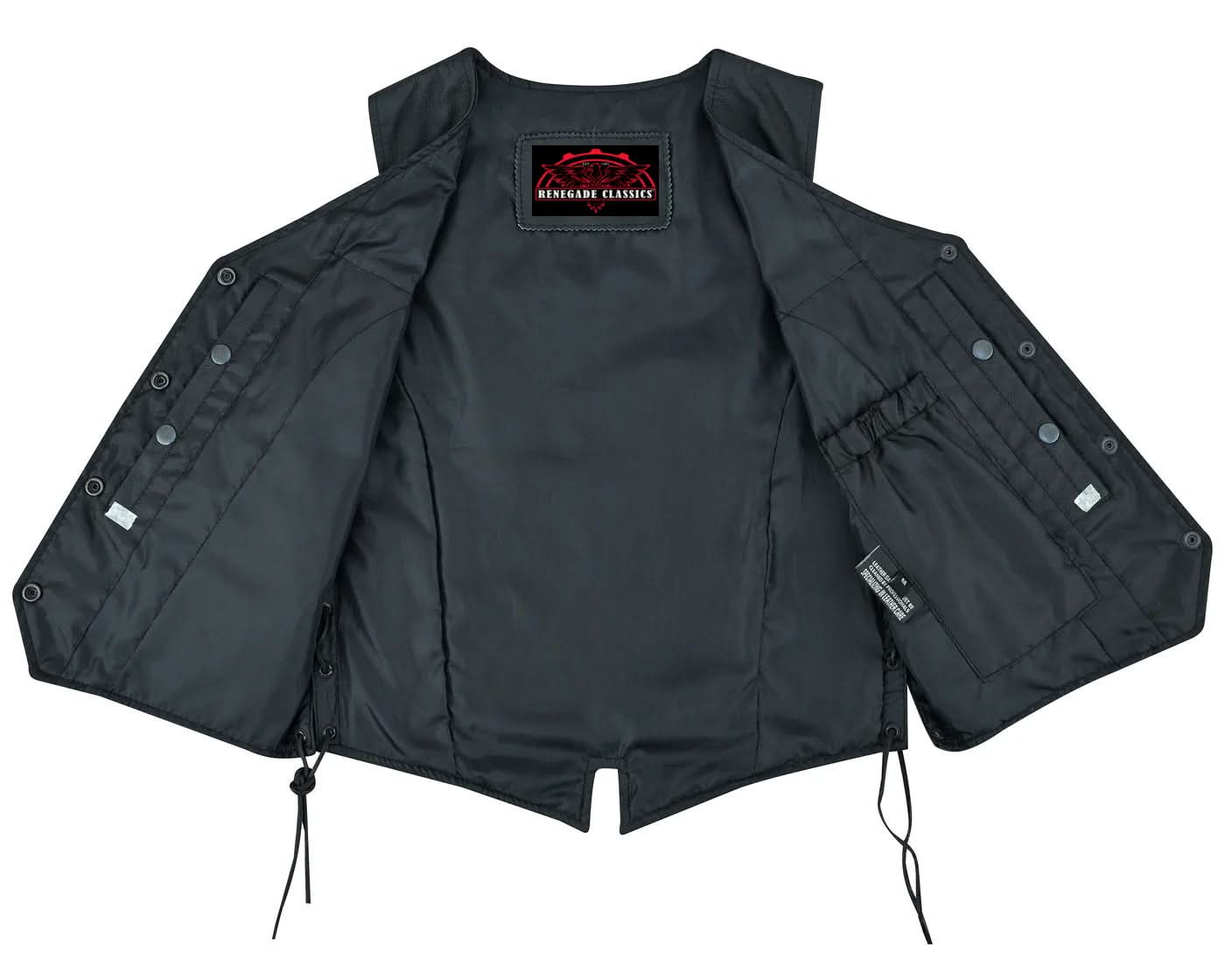 Women's Stylish Leather Full Cut Western Vest