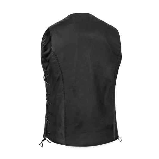 Women's Premium Leather Braided Vest