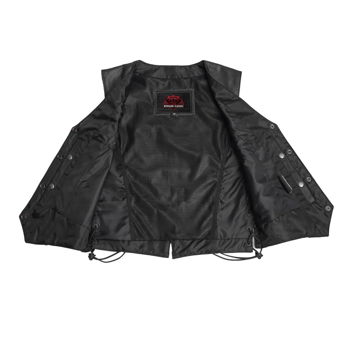 Women's Premium Leather Braided Vest
