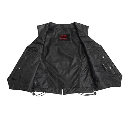 Women's Premium Leather Braided Vest