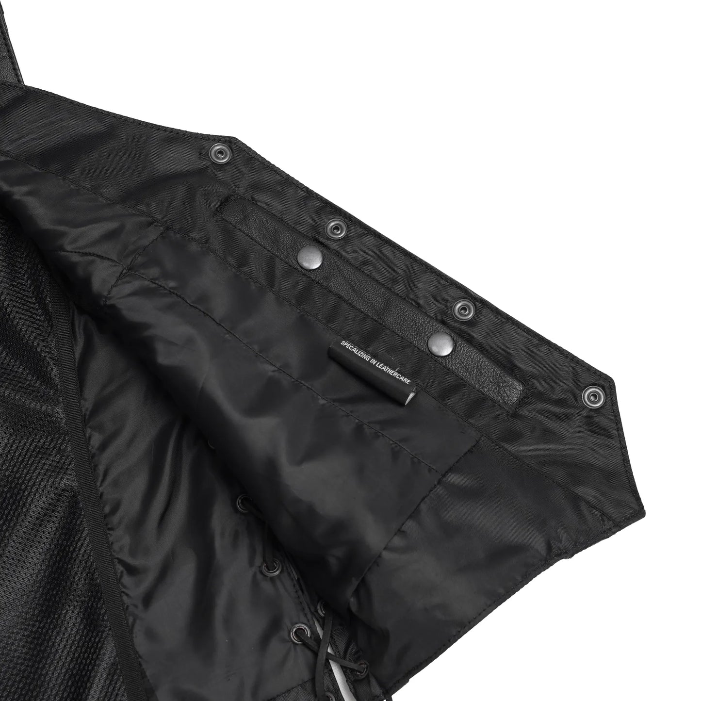Women's Premium Leather Braided Vest