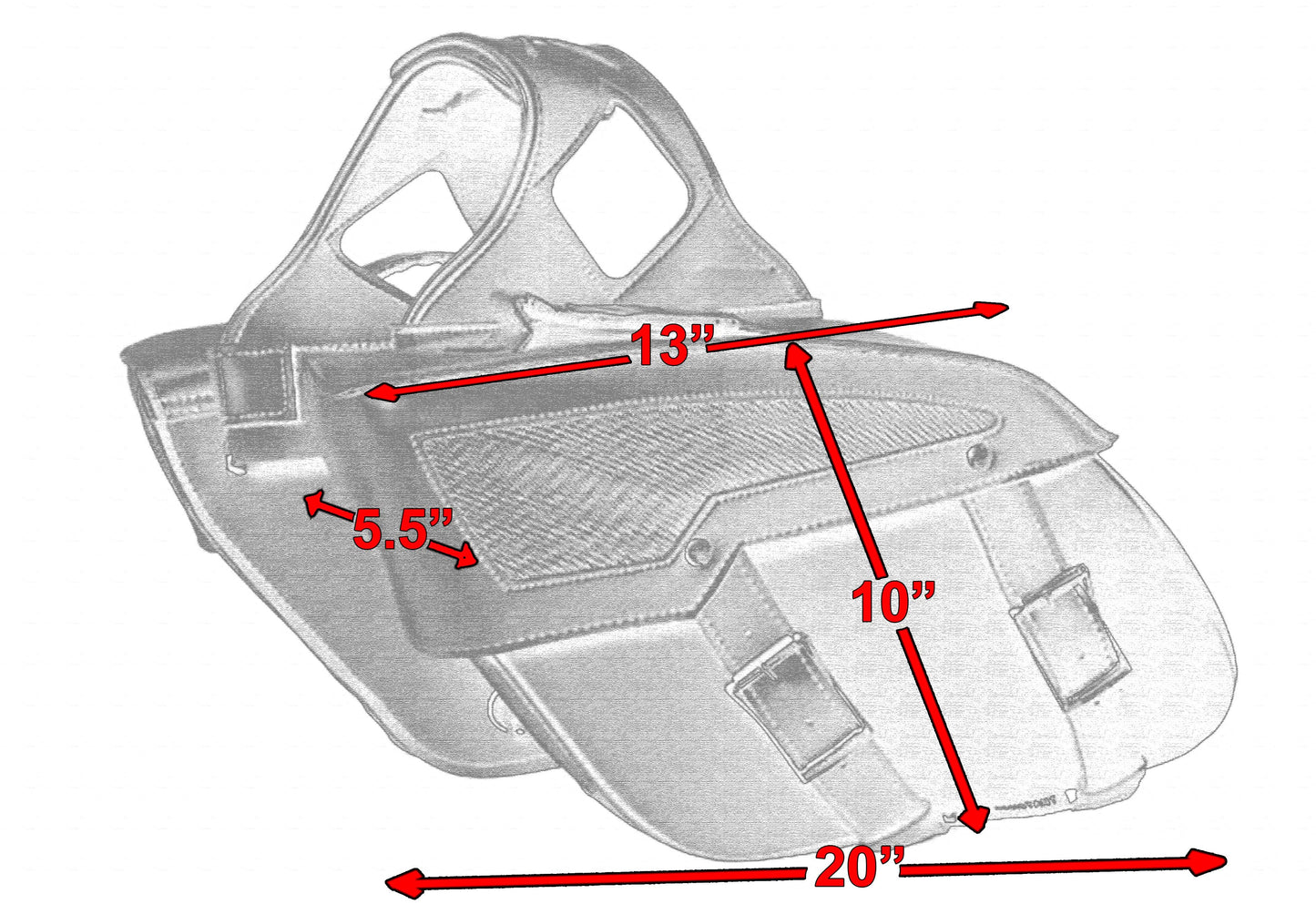 Two Strap Saddle Bag