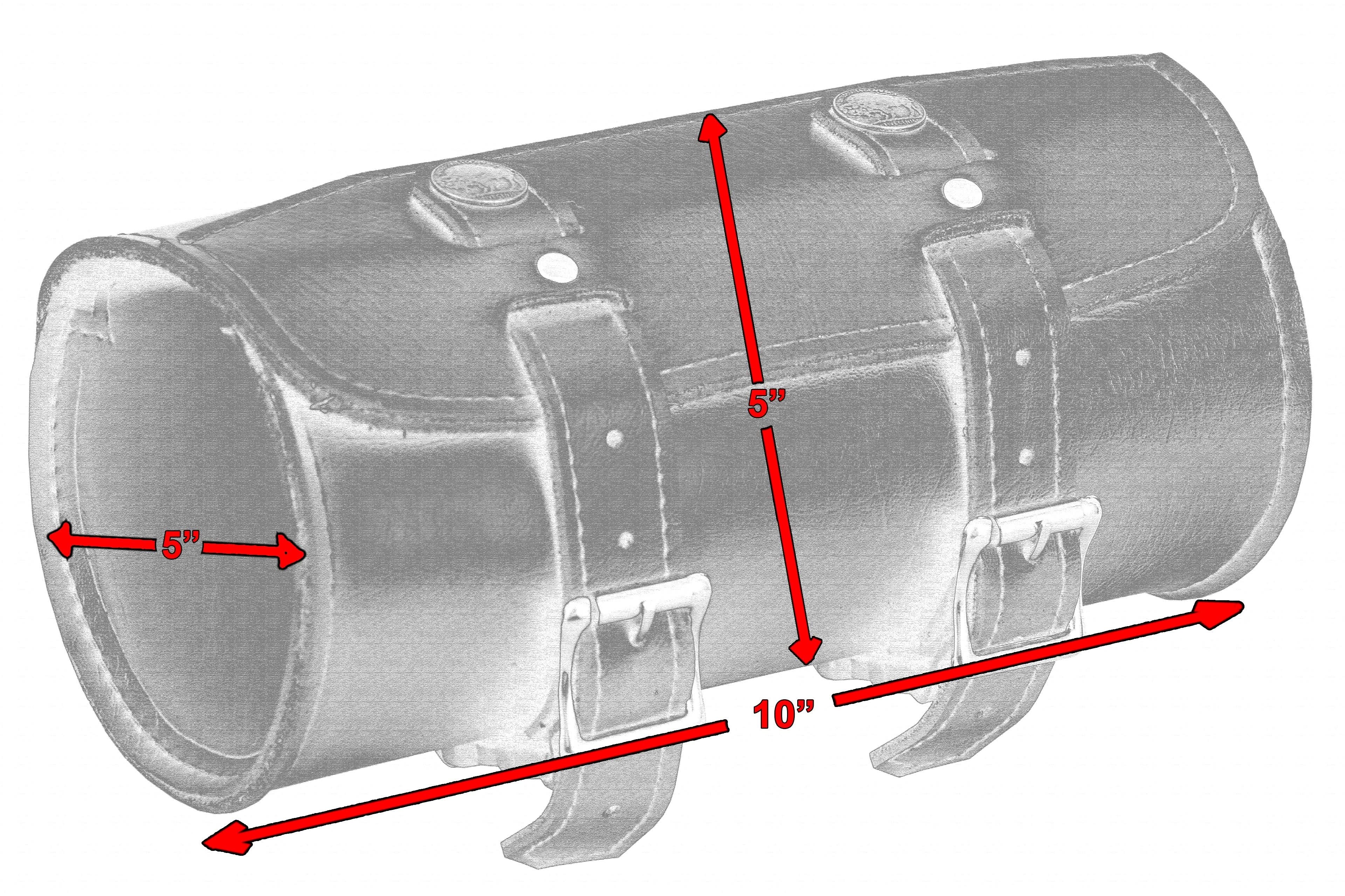 Premium Small Leather Round Tool Bag