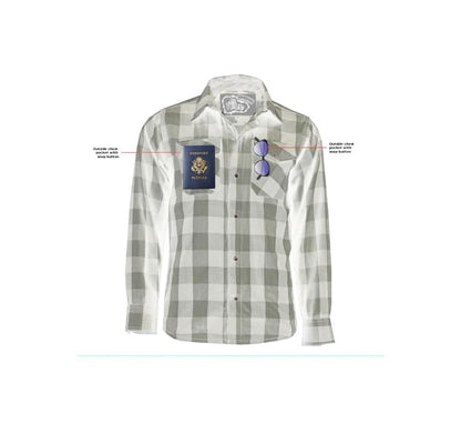 Flannel Shirt - Orange and Black