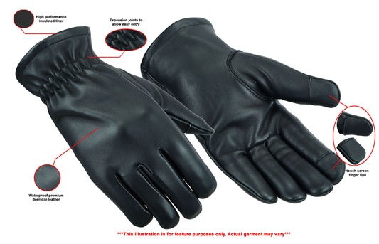 Men's Deerskin Waterproof Thermal Lined Glove