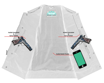 Canvas club style vest, without Collar