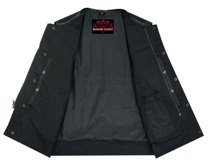 Canvas club style vest, without Collar