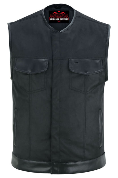 Canvas club style vest, without Collar