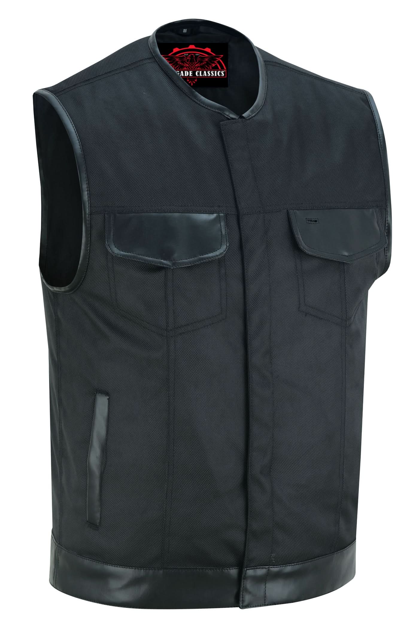 Canvas club style vest, without Collar