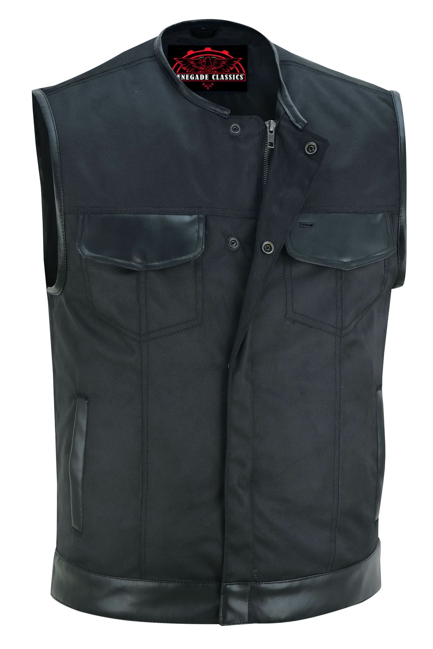 Canvas club style vest, without Collar