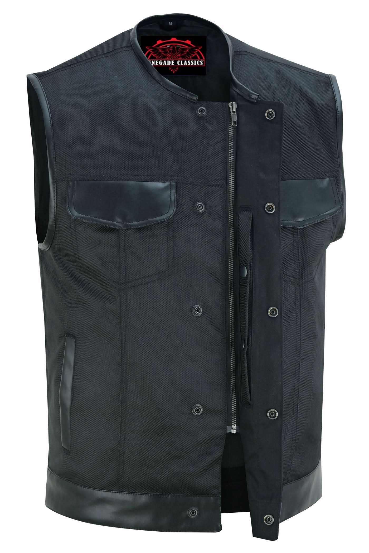 Canvas club style vest, without Collar