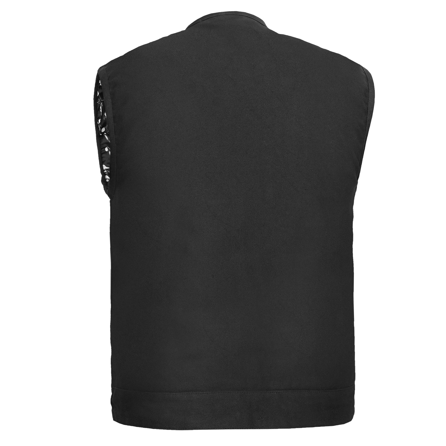 Men's Modern Utility Club Style Canvas Vest
