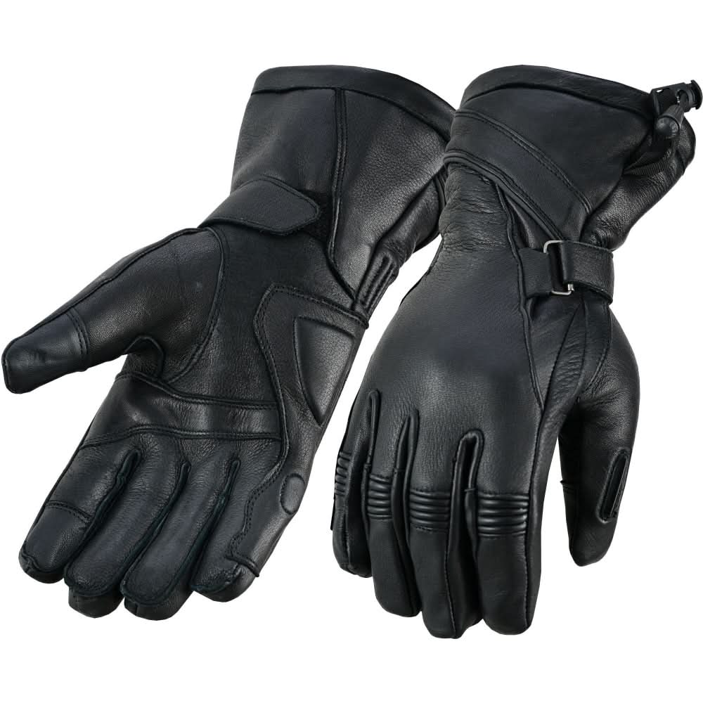 Men's "Avenger" Leather Gauntlet Gloves
