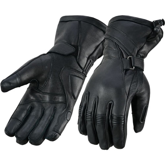 Men's "Avenger" Leather Gauntlet Gloves