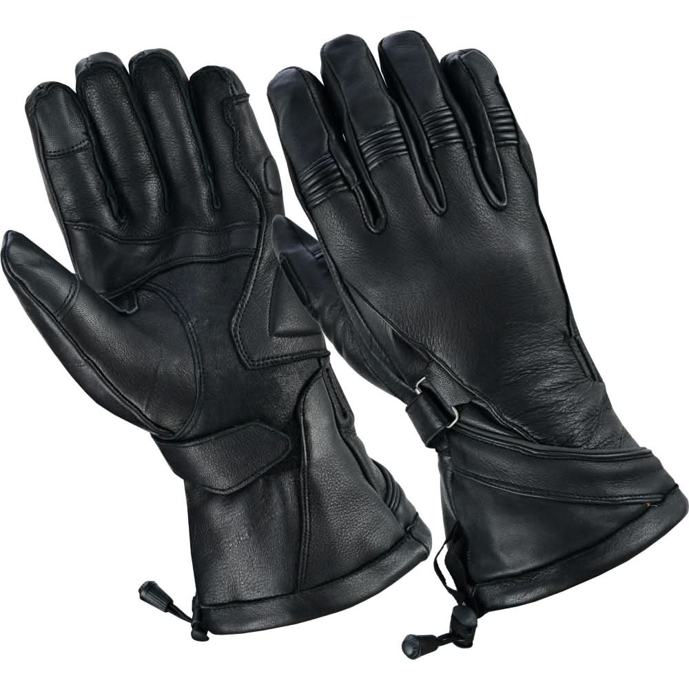 Men's "Avenger" Leather Gauntlet Gloves