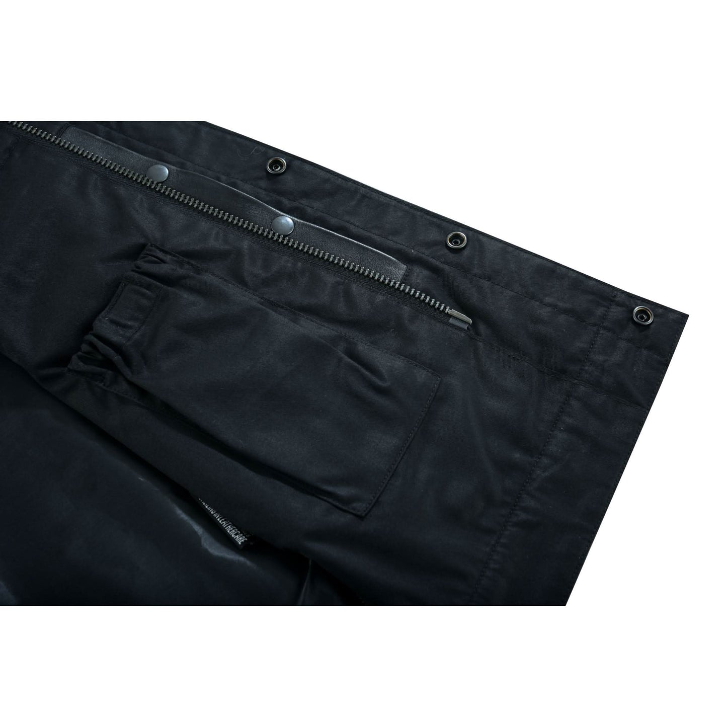Men's "Highway Jack" Club Style Black Leather Motorcycle Vest