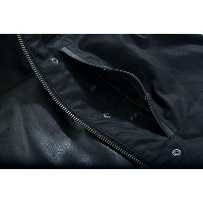 Men's "Highway Jack" Club Style Black Leather Motorcycle Vest