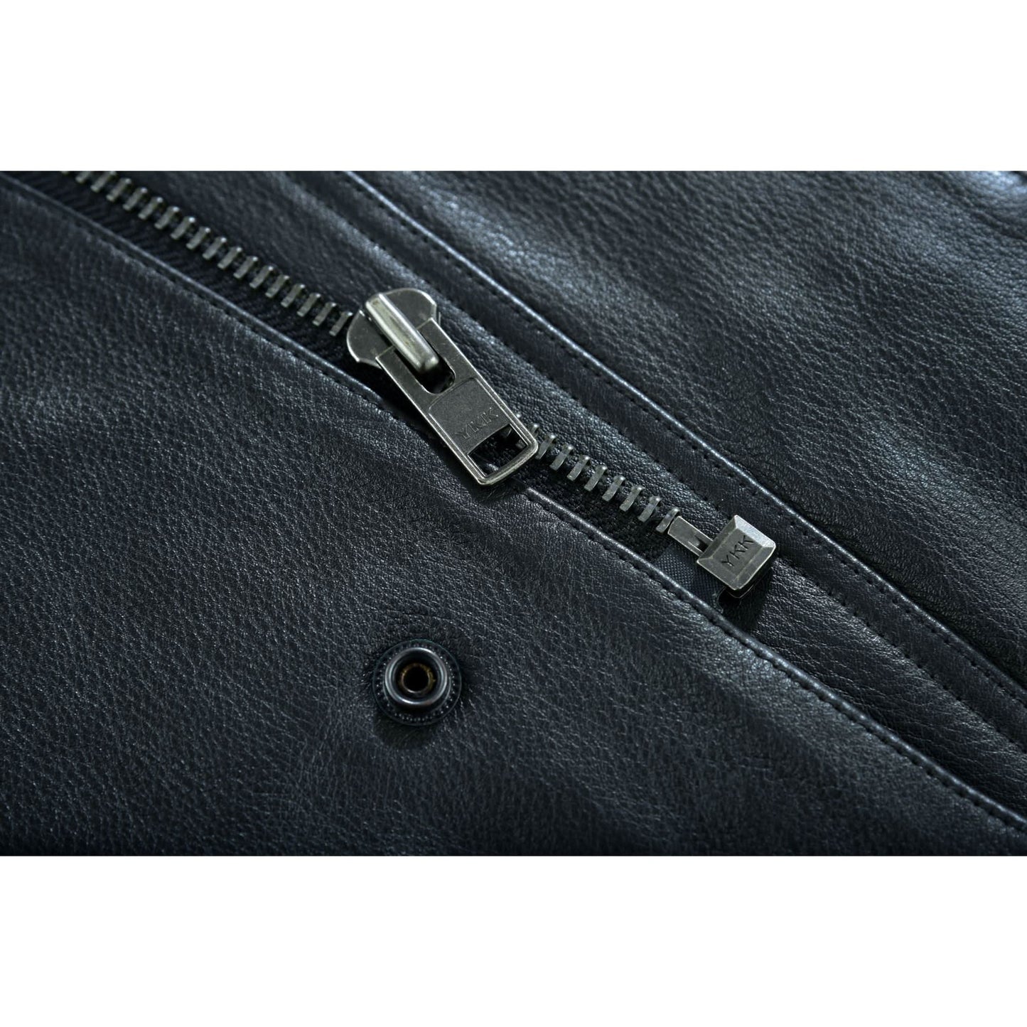 Men's "Highway Jack" Club Style Black Leather Motorcycle Vest