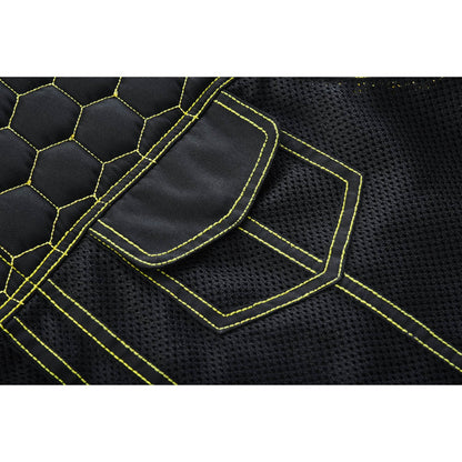 Men's "Gloom Gold" Black Mesh Textile Vest