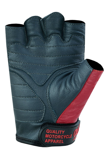 Men's fingerless glove "Freedom" Red, White and Blue