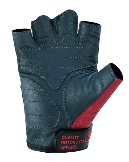Men's fingerless glove "Freedom" Red, White and Blue