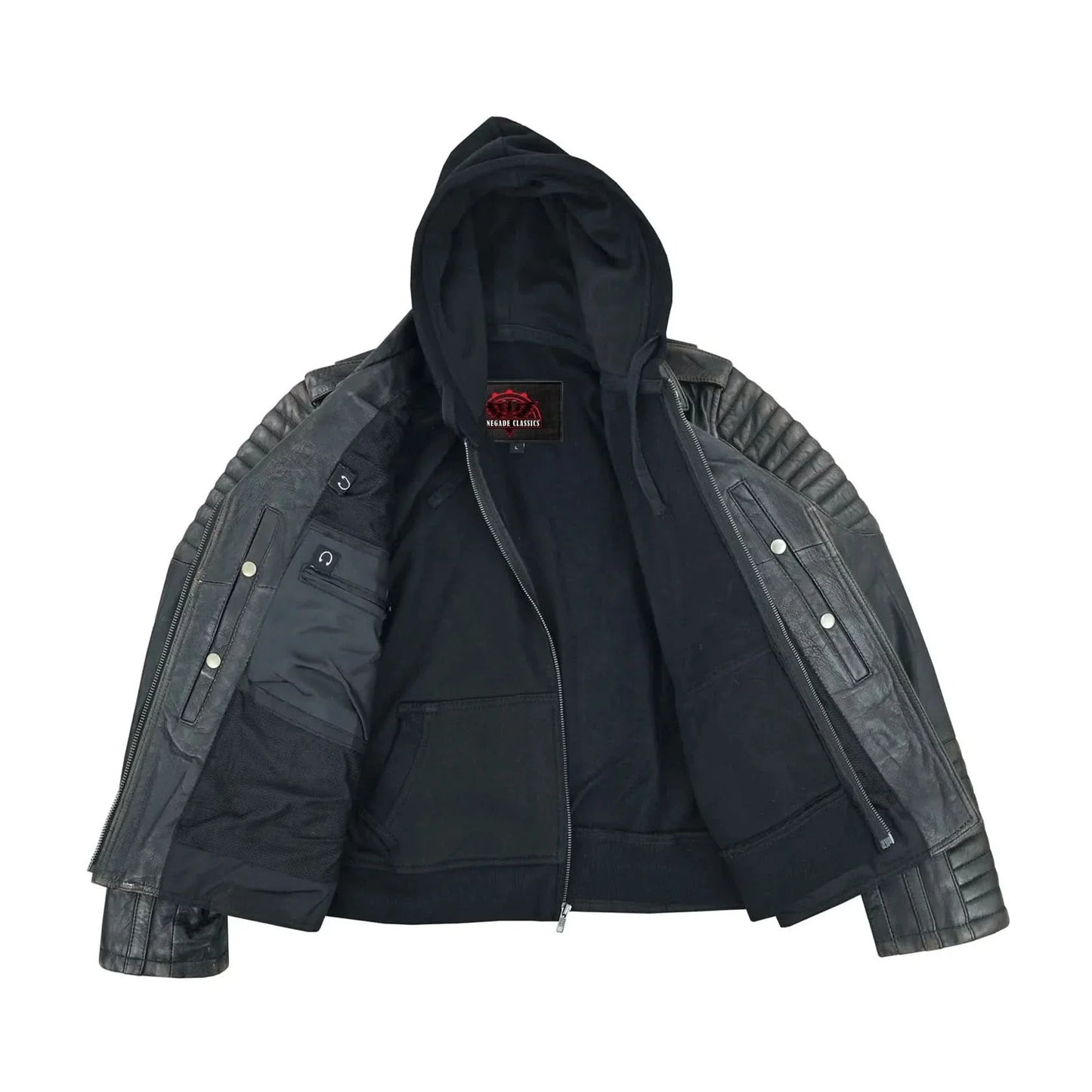Women's Leather Motorcycle Riding Jacket – Olive "Evergreen"