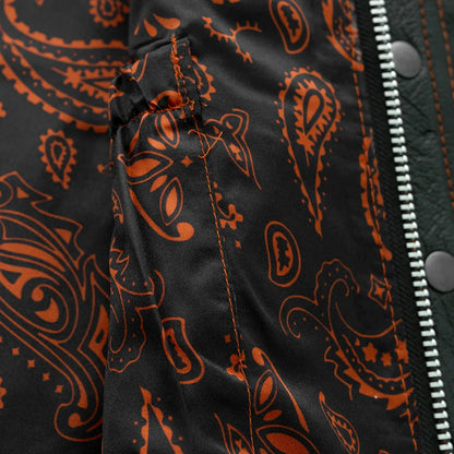 Men's Club Style Leather Motorcycle Vest- "Downside"