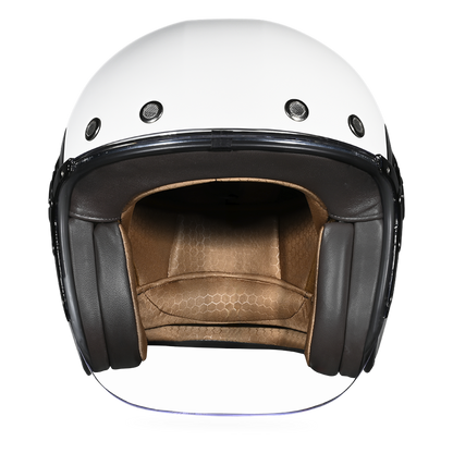 D.O.T. & ECE Daytona Retro Jet- Hi-Gloss White