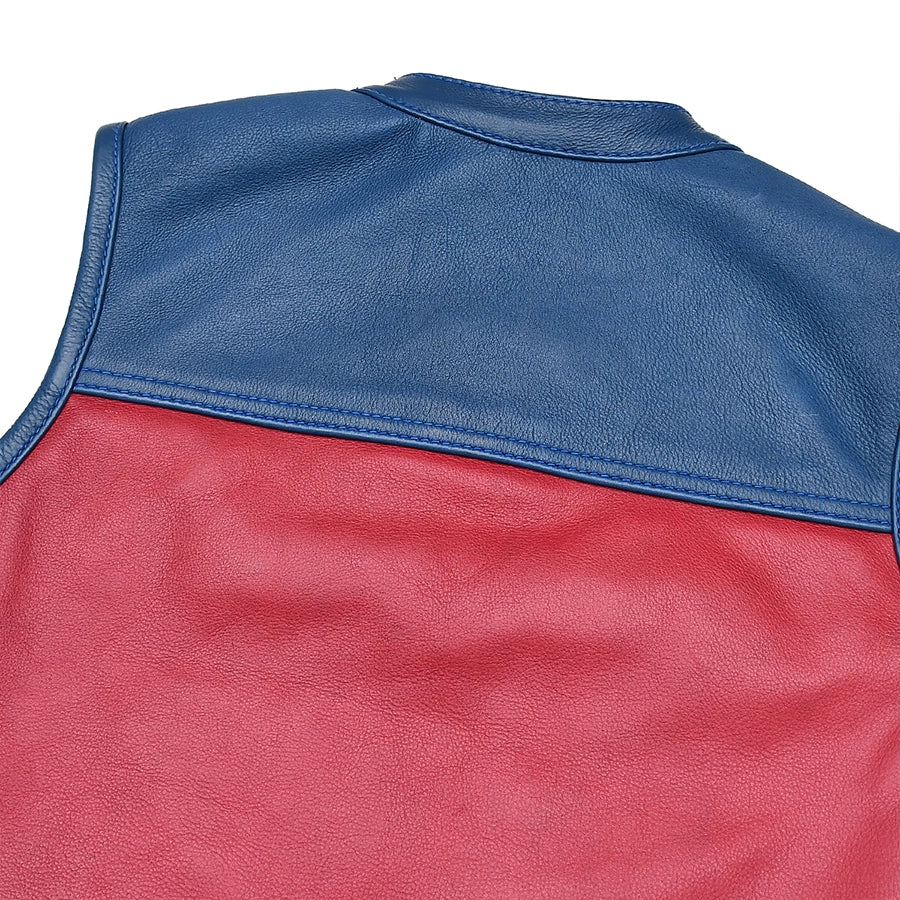 Women's Motorcycle Leather Vest Freedom Belle