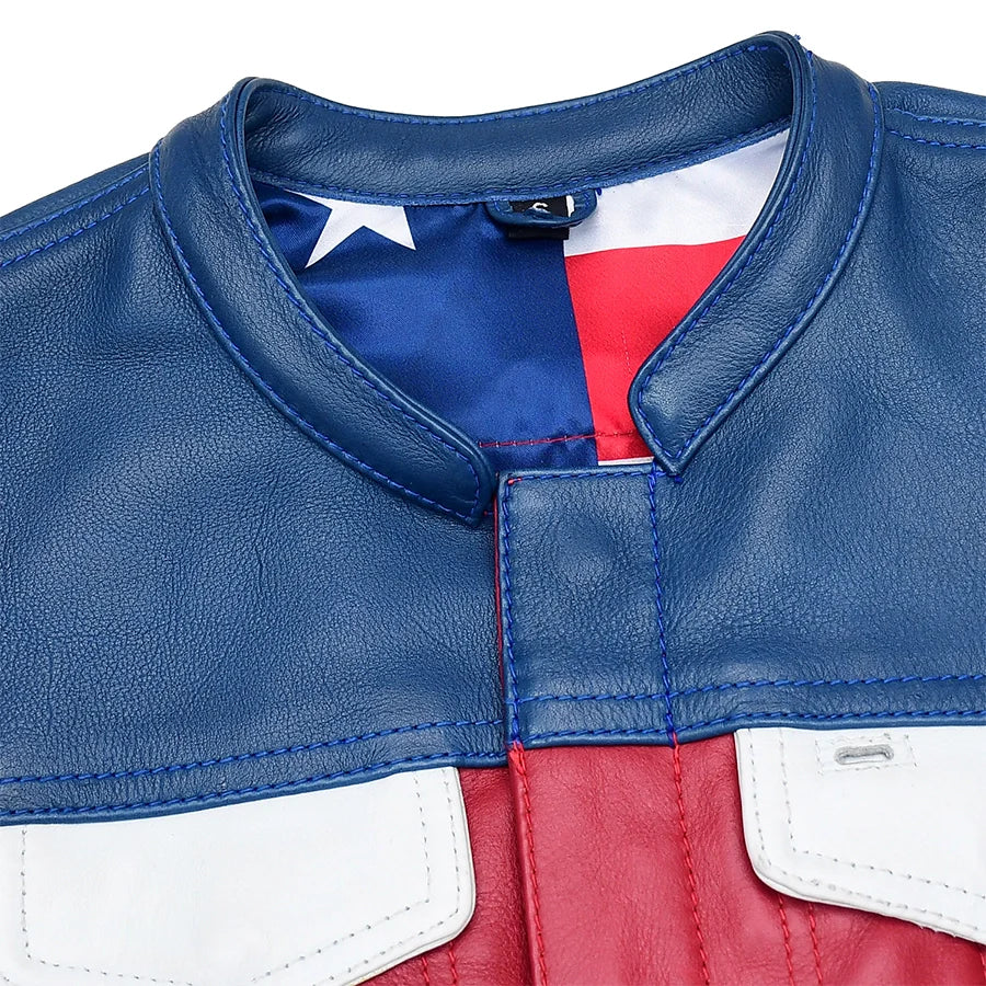 Women's Motorcycle Leather Vest Freedom Belle