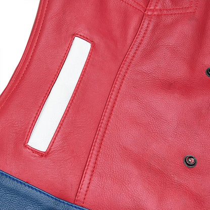 Women's Motorcycle Leather Vest Freedom Belle