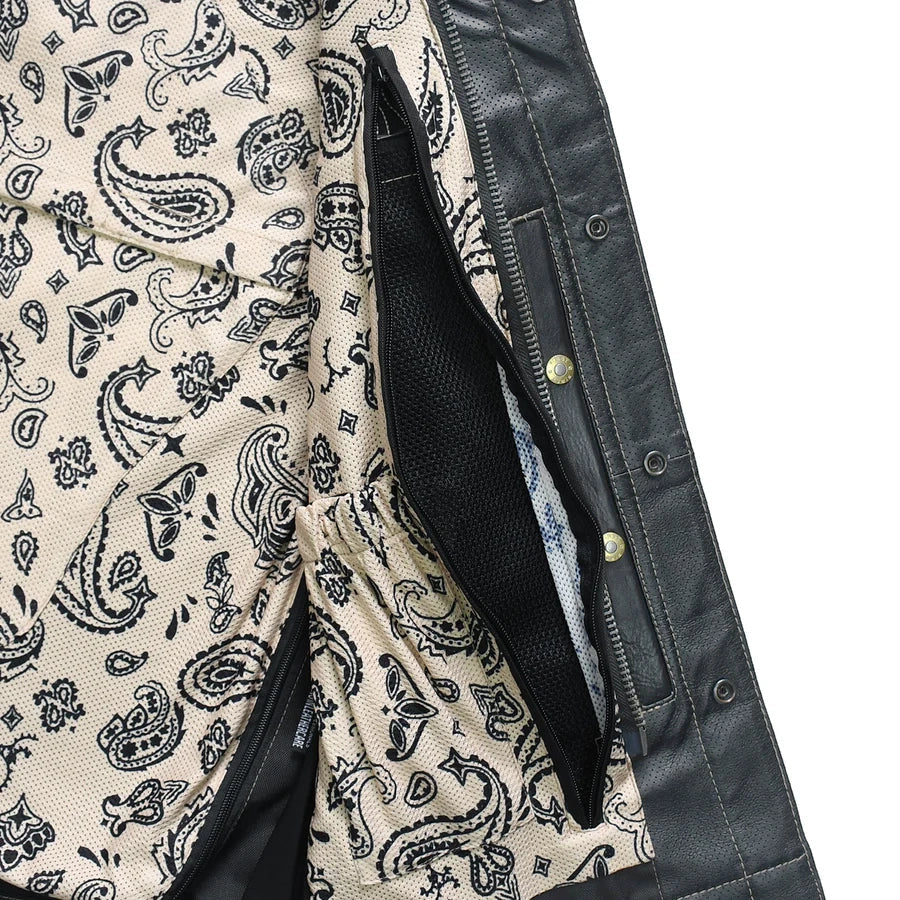Men's Club Style Leather Vest (Limited Edition) "Inferno Rogue"
