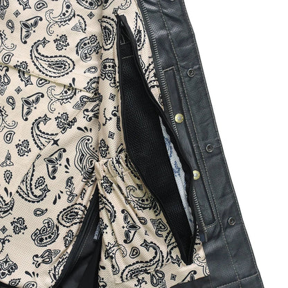Men's Club Style Leather Vest (Limited Edition) "Inferno Rogue"