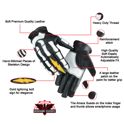 Men's "Devil Hands" Leather Gloves