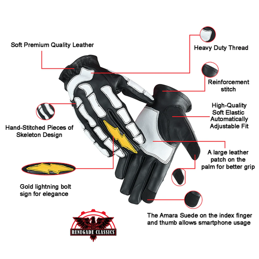 Men's "Devil Hands" Leather Gloves