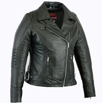 Women's Updated Classic Lightweight Motorcycle Riding Jacket