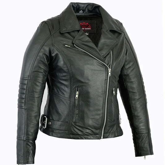 Women's Updated Classic Lightweight Motorcycle Riding Jacket