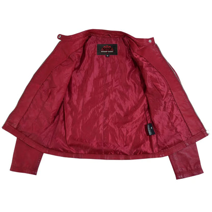 Women's Fashion Leather Jacket "Cabernet"