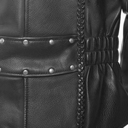 Allure Women's Motorcycle Style Leather Jacket