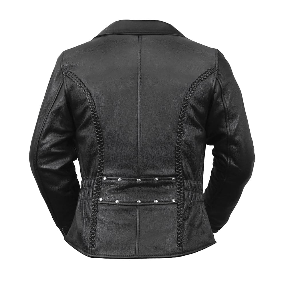 Allure Women's Motorcycle Style Leather Jacket