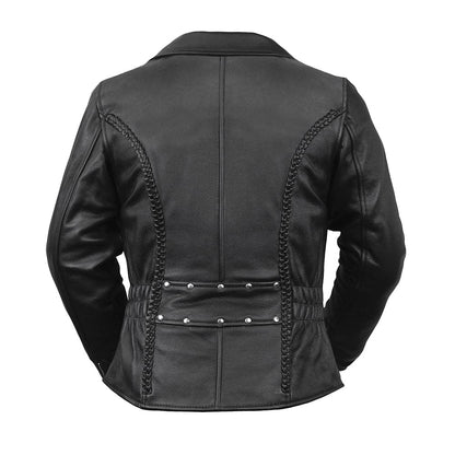 Allure Women's Motorcycle Style Leather Jacket