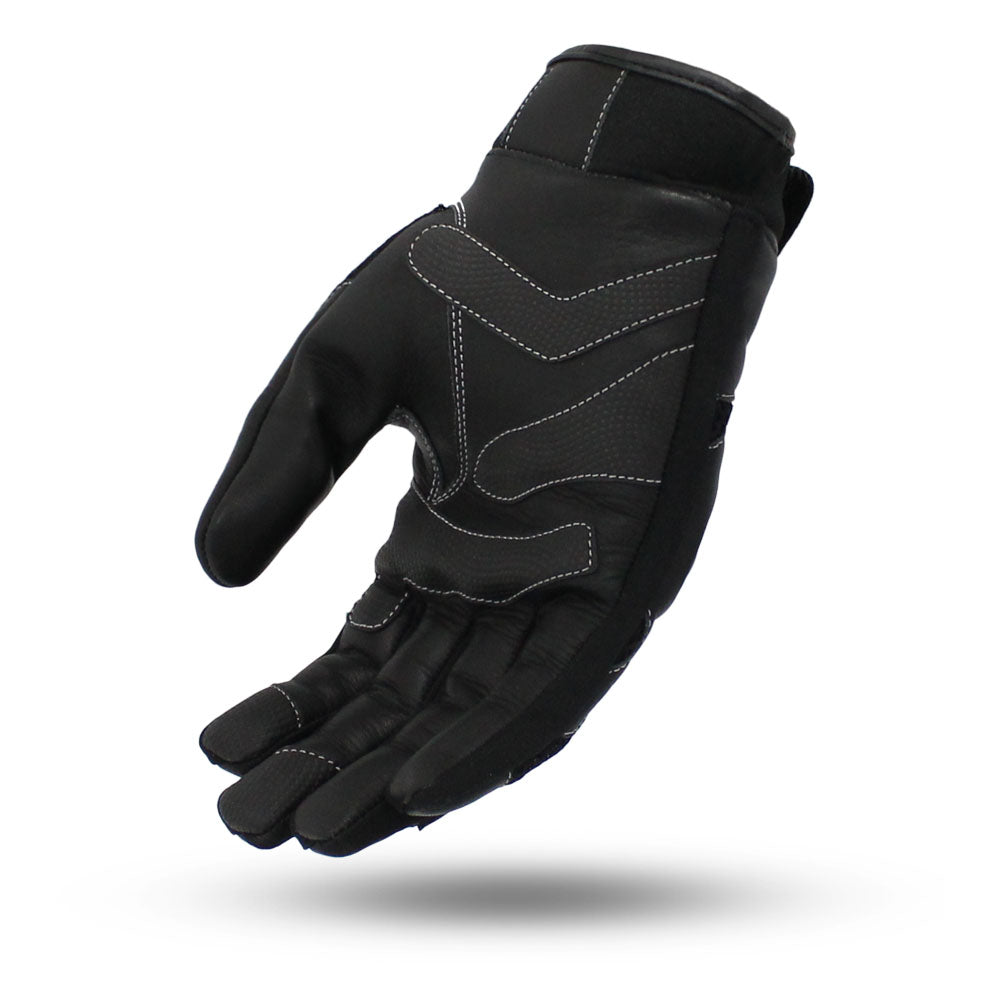 Men's Sport Motorcycle Leather and Mesh Gloves- "Axis"